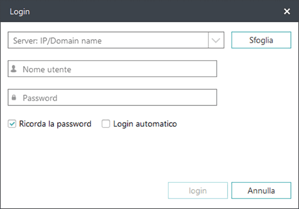 EaseUS Backup Center Login Window