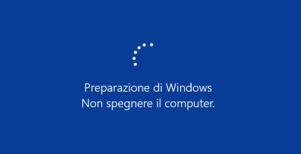 Come risolvere il problema Preparazione di Windows Non spegnere il