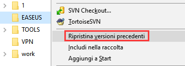 ripristinare le versioni precedenti - 2