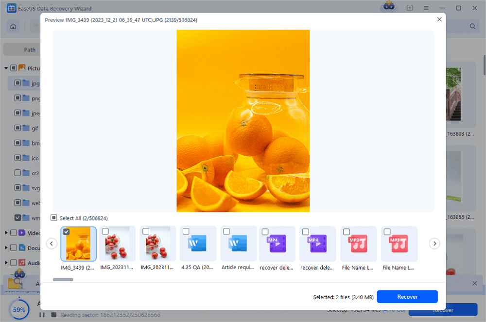 recuperare i file della scheda di memoria