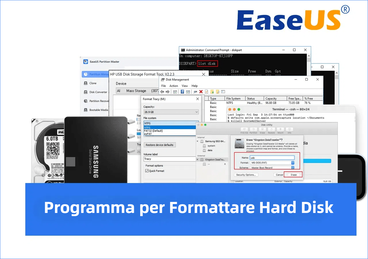programma per formattare hard disk