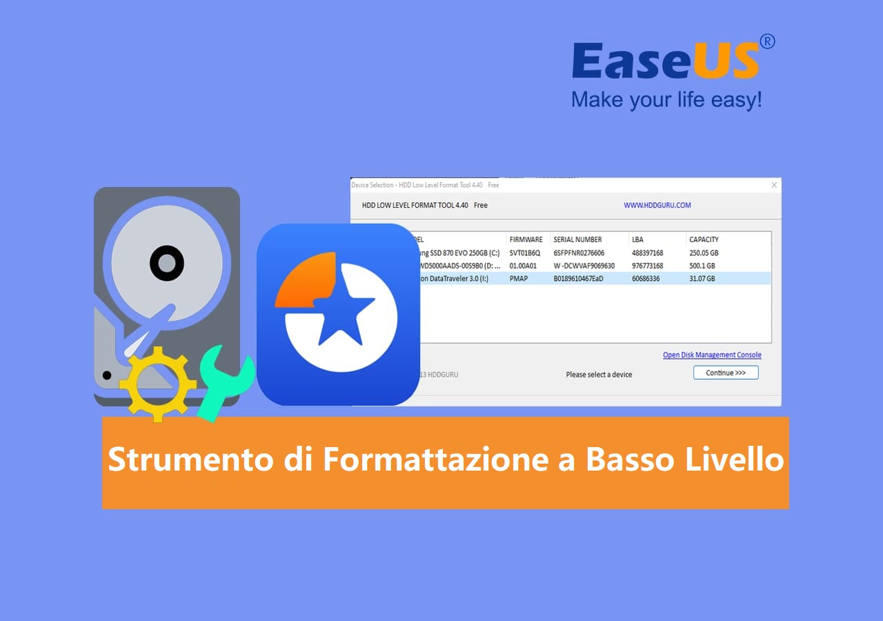 Immagine dello strumento di formattazione di basso livello consigliato