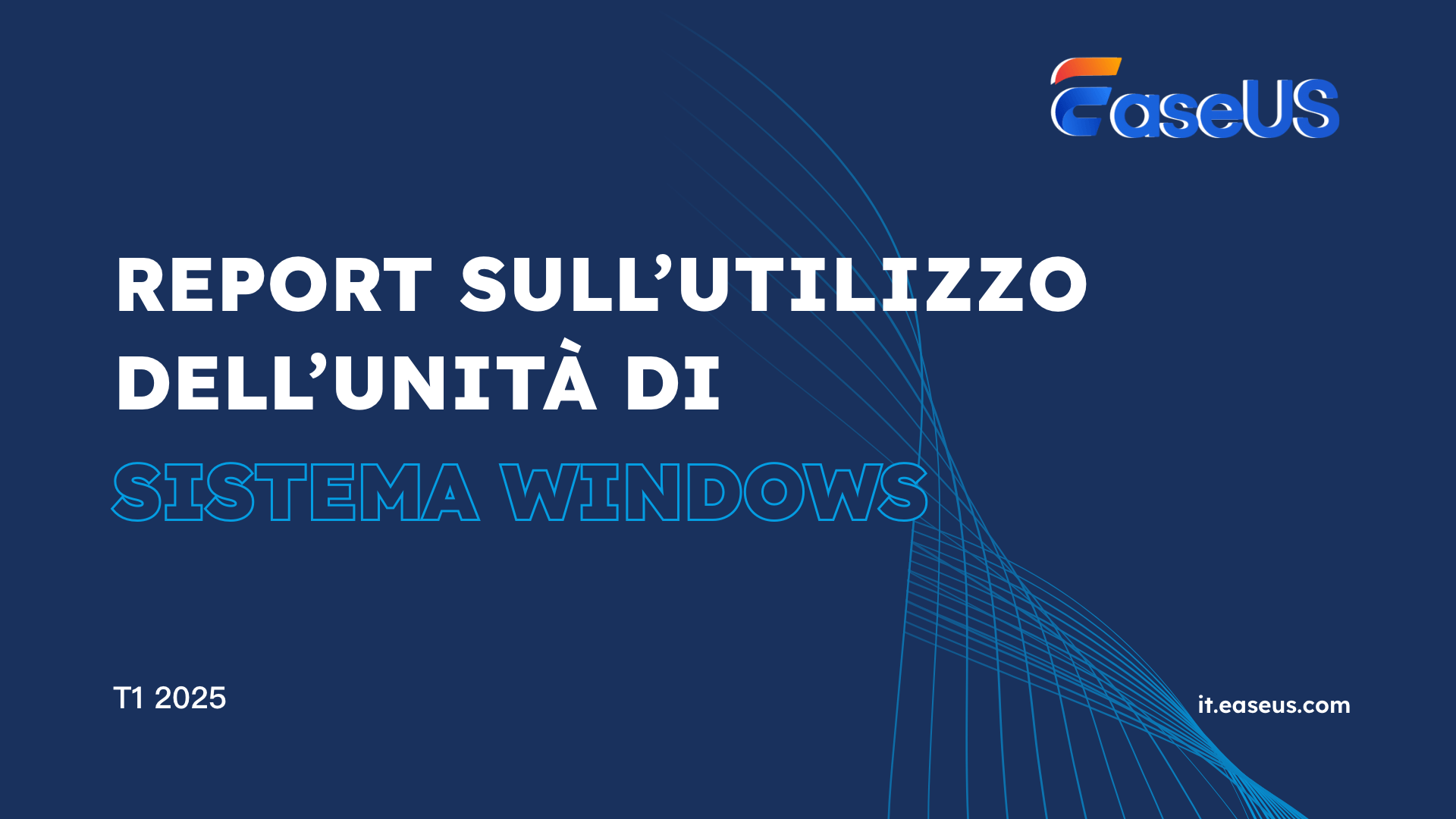 Copertina del rapporto sull'utilizzo del disco di sistema di Windows