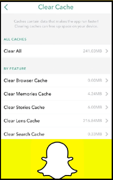 come correggere la qualità della fotocamera di snapchat - svuota la cache