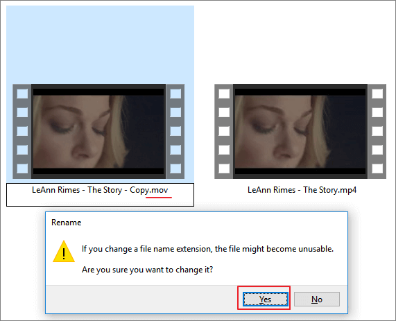Converti MOV in MP4 con il metodo manuale.
