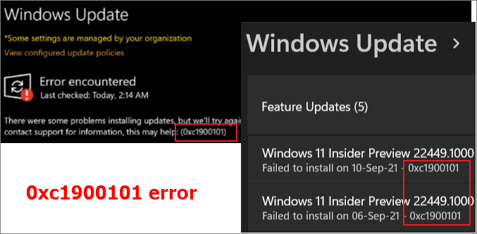 Errore 0xc1900101 Di Installazione Impossibile Installare Windows 11 Risolto Easeus 1717