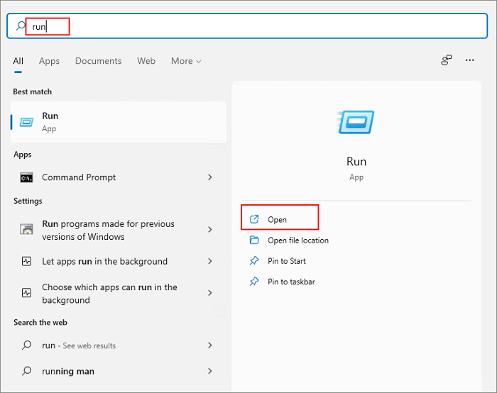 aprire il prompt dei comandi