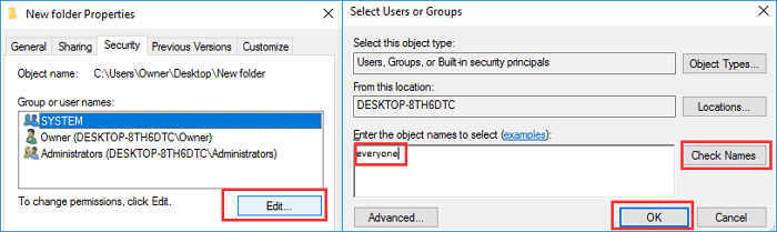 Attualmente non hai l'autorizzazione per accedere a questa cartella correzioni