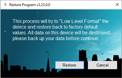 Opzione di ripristino di riparazione Apacer USB 3.0