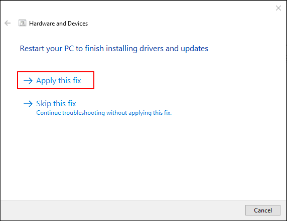 Applicare la correzione