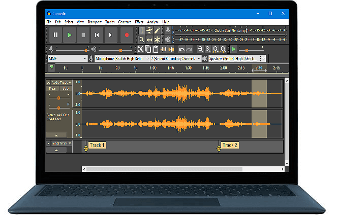 Recupero delle registrazioni di Audacity.