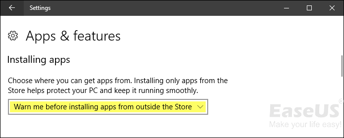 avvisami prima di installare App