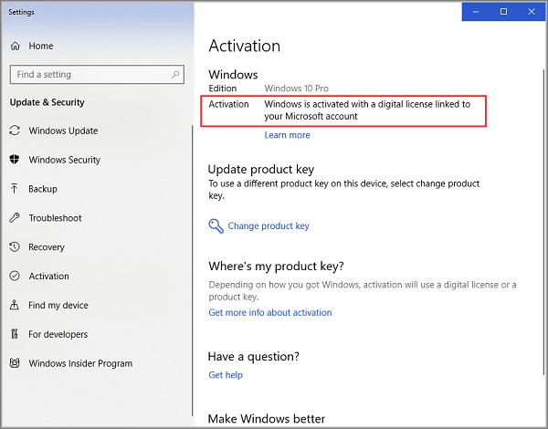 Non riesco ad attivare Windows 10 Pro con il codice di attivazione