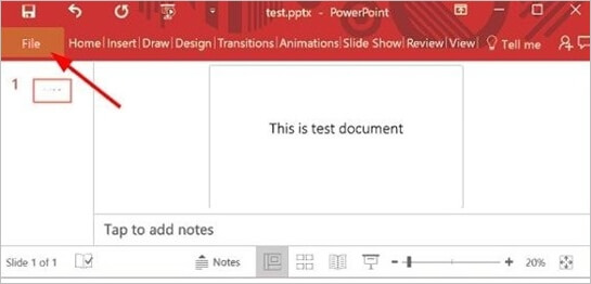 PowerPoint ha rilevato un problema con il contenuto: disattiva le visualizzazioni