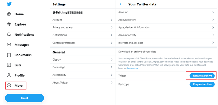 recuperare i tweet cancellati tramite l'archivio di Twitter - 1