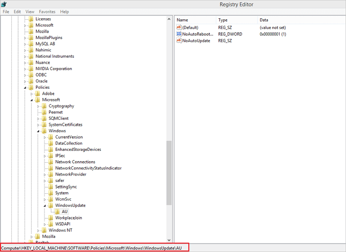 correggere il codice di errore 0x800f0954 - Bypassare il server WSUS 1