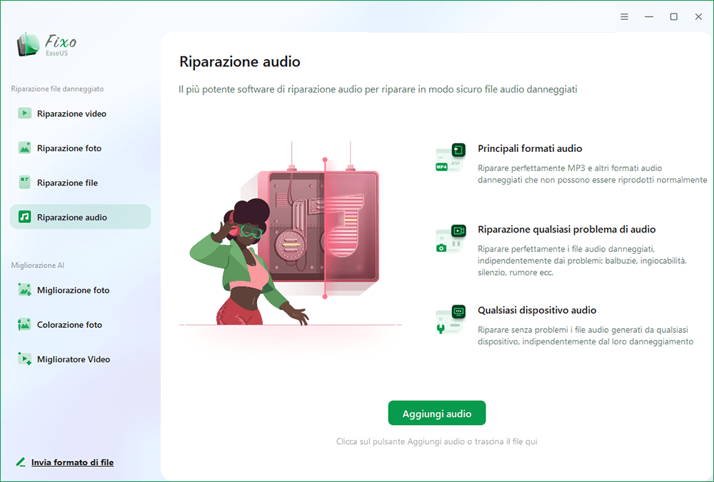 aggiungere file per riparare i documenti con Fixo