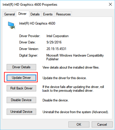 Reinstallare driver grafici