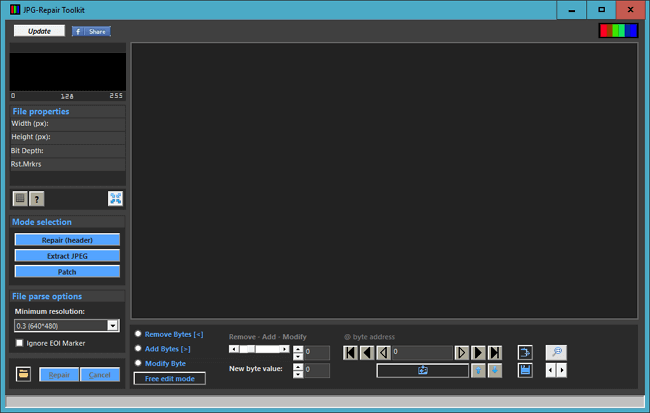 miglior software di riparazione di foto per PC - JPEG Repair Toolkit