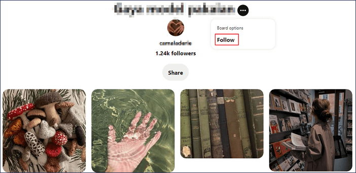 segui di nuovo il tabellone