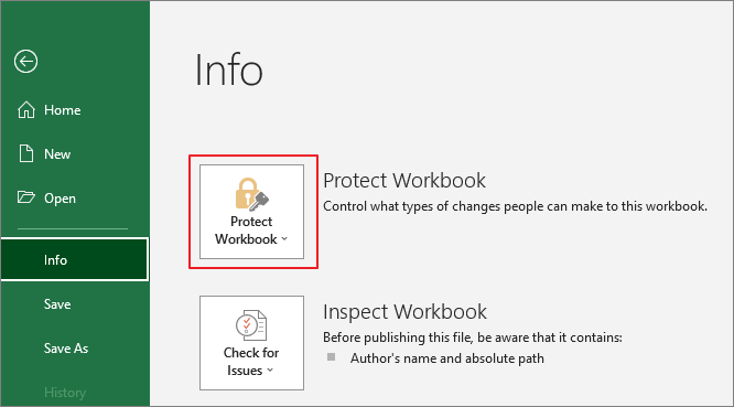 proteggere con password excel