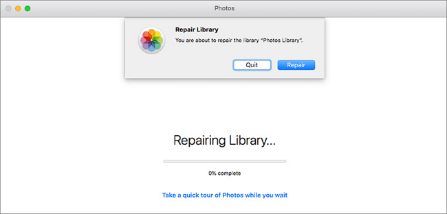 miglior software di riparazione di foto per Mac - Mac Photos Library Repair Tool