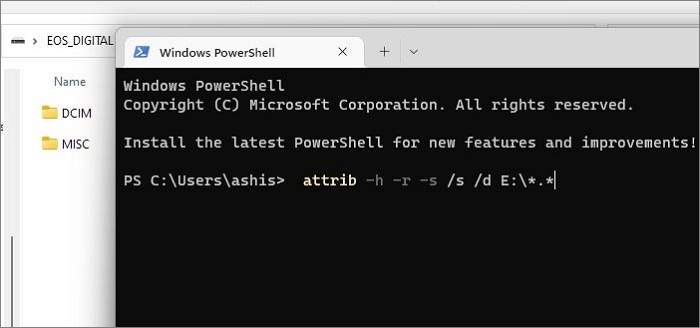 rivelare file nascosti