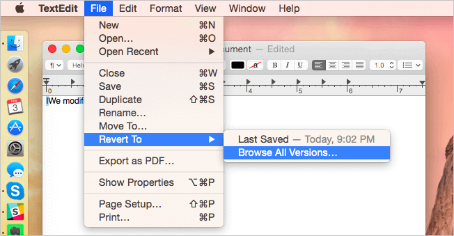 rispristinare foto da Mac