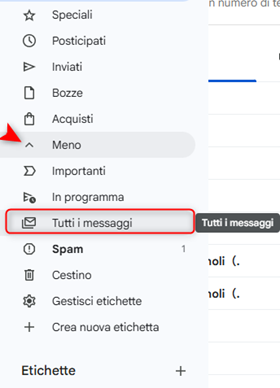 Recuperare le email archiviate dal sito web di Gmail