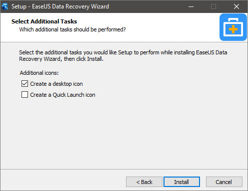 creare un'icona sul desktop del software di recupero dati EaseUS
