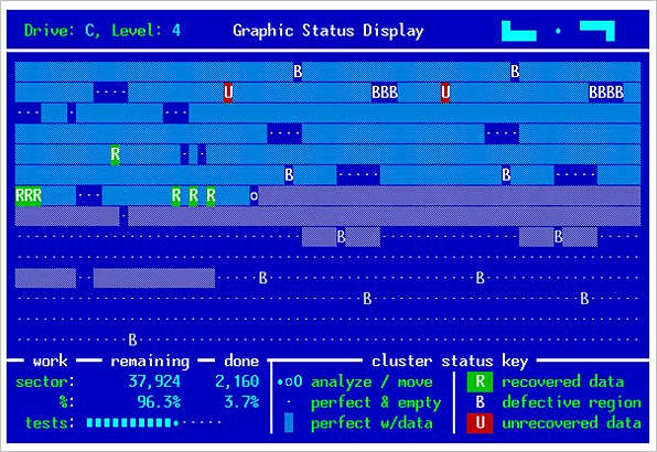 interfaccia software SpinRite