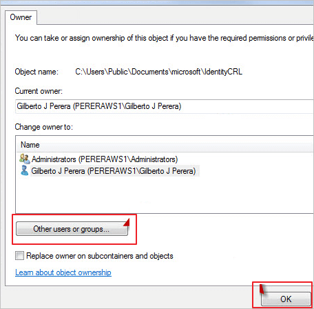 scegli altri gruppi di utenti