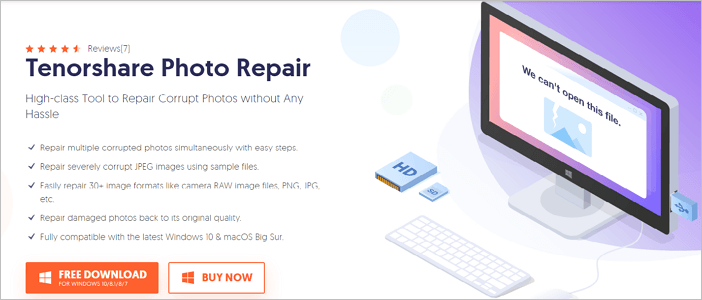 software di riparazione fotot - Tenorshare Photo Repair