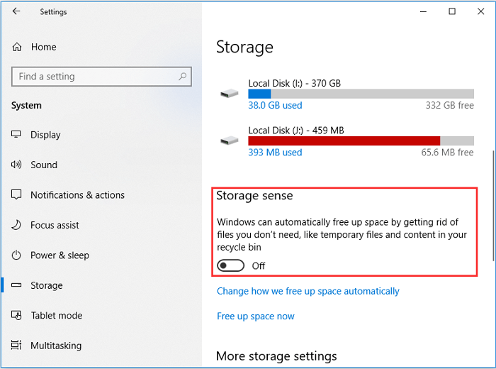 impedire a Windows 10 di eliminare i file