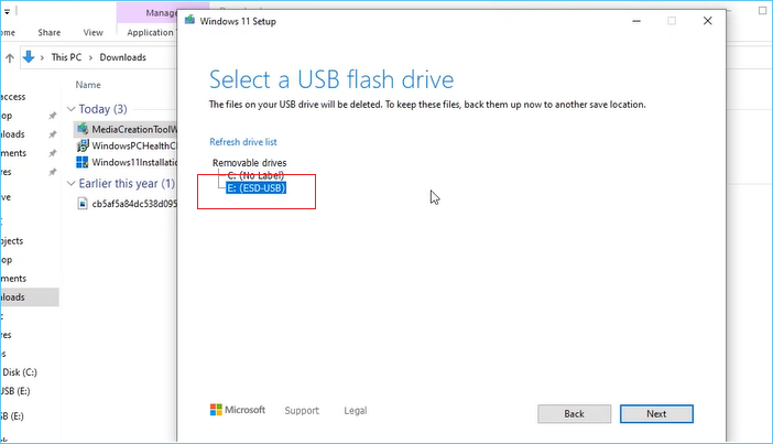 sposta os su ssd senza clonare il passaggio 3