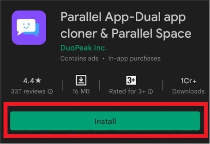 installa app parallela