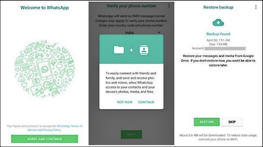 fare clic su ripristina