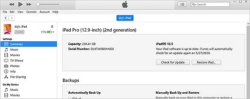 ripristinare i tuoi dati