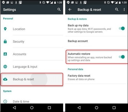 Recupera le foto di Kik dal backup del telefono su Android
