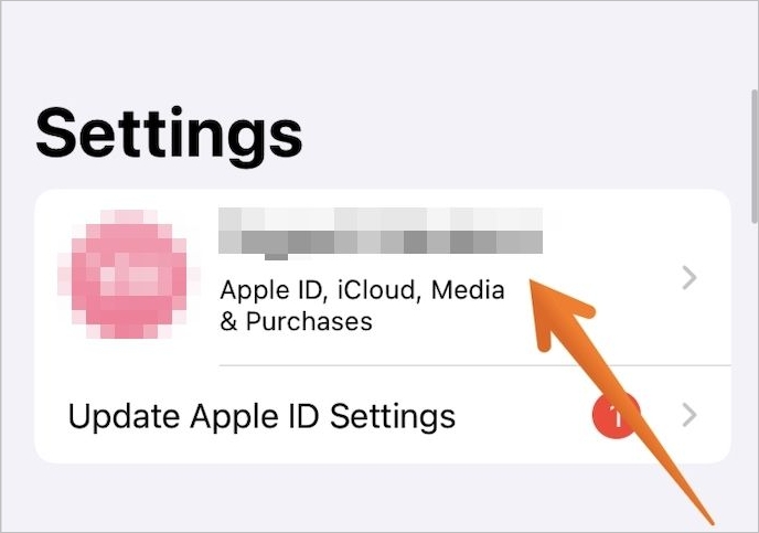 tocca il nome del profilo