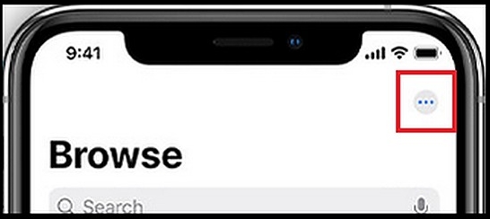 sfoglia l'app di file