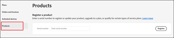 fare clic sui prodotti in Adobe Acrobat