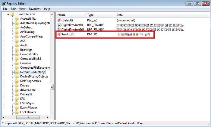 trova la product key di Windows 7