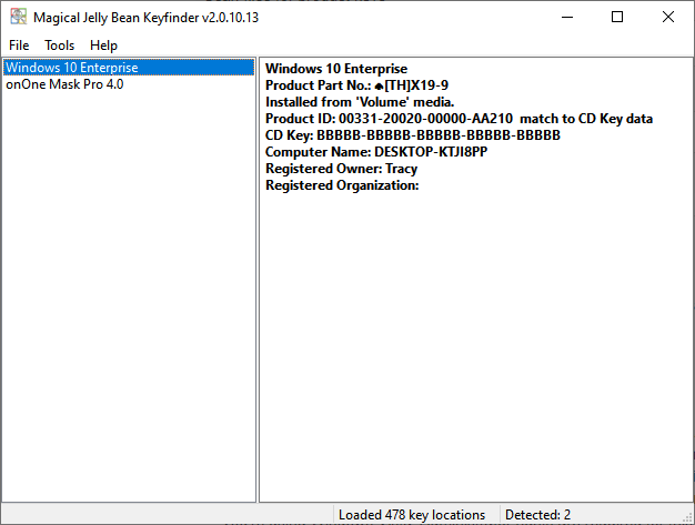 Magical Jelly Bean Keyfinder