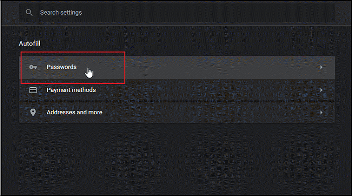 visualizzare le password salvate su Chrome