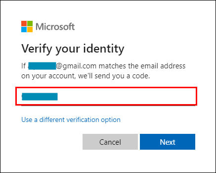 verifica la tua identità Microsoft