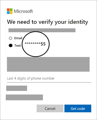 Seleziona un metodo per confermare la tua identità su Edge