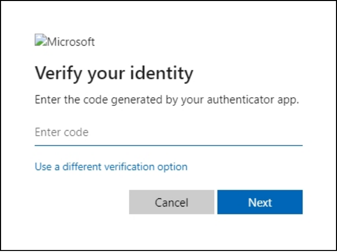 verificare l'identità di Microsoft
