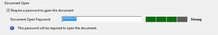 Aggiungi la password per aprire il documento pdf