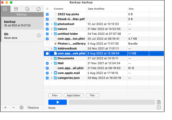 creare un backup sicuro